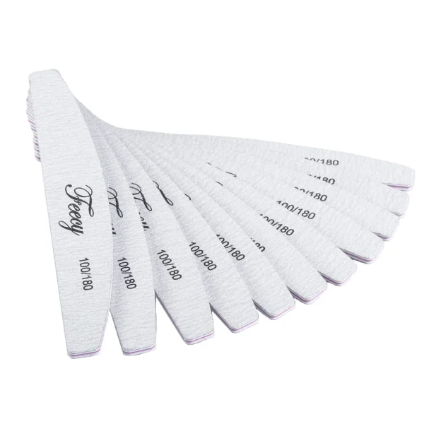10Pcs/Lot Nail File Buffer Double Side Nail Files Buffer 80/100/150/180/240 Grit Limas Trimmer Lime Nail Art Ongle Manicure Tool - Image 4