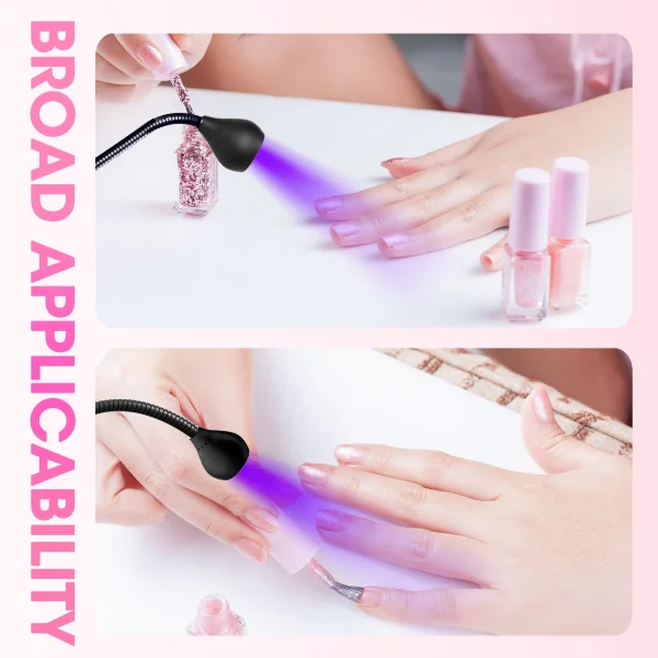 Nail Dryer Light UV Nail lamp 395nm Wavelength Clip-on Desk Mini USB For Gel Nails ongle Manicure Salon Tools - Image 6