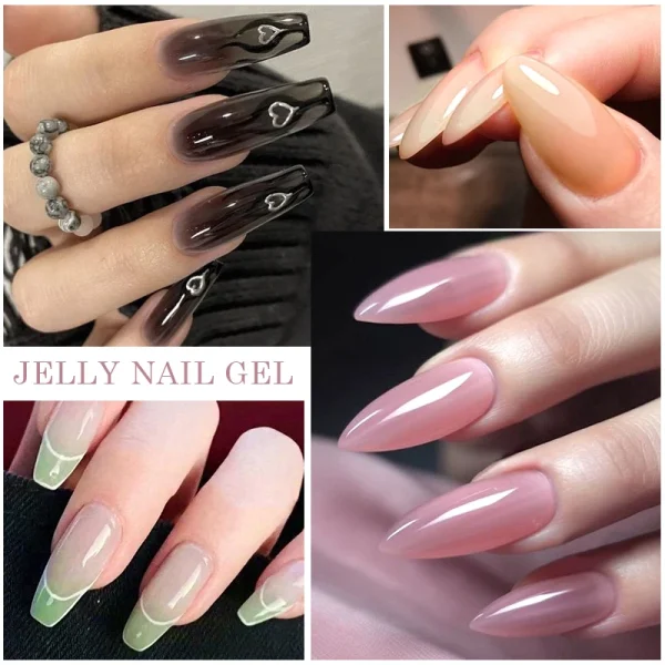 Mtssii 7ml Jelly Nude Gel Polish Translucent Pink Milky White Nail Gel Manicure UV LED Semi Permanent Soak Off Nail Polish - Image 5