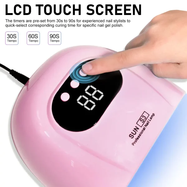 24/6 LED UV Lamp for Nails Gel Polish Drying With LED Display And Motion Sensing Professional Manicure Lamp Dryer Home Use Tool - Image 4