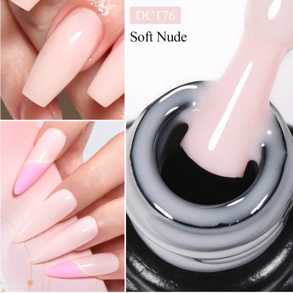Mtssii 7ml Milky White Quick Extension Gel Nail Polish Nude Construct Hard Gel Semi Permanent Acrylic Extension Nail Art Varnish - Image 6